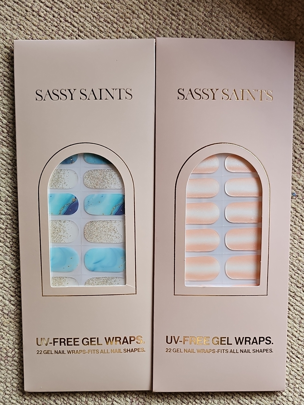 Sassy Saints Gel Nail Wraps Set Bundle